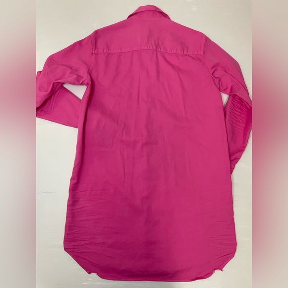 Frank & Eileen Mary Shirt Dress Bright Pink Size XS - Picture 6 of 6